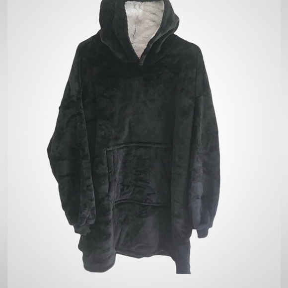 Catalonia- Oversized Flannel Blanket Hoodie Sweatshirt,Fleece Blanket Pullover. - Picture 5 of 13